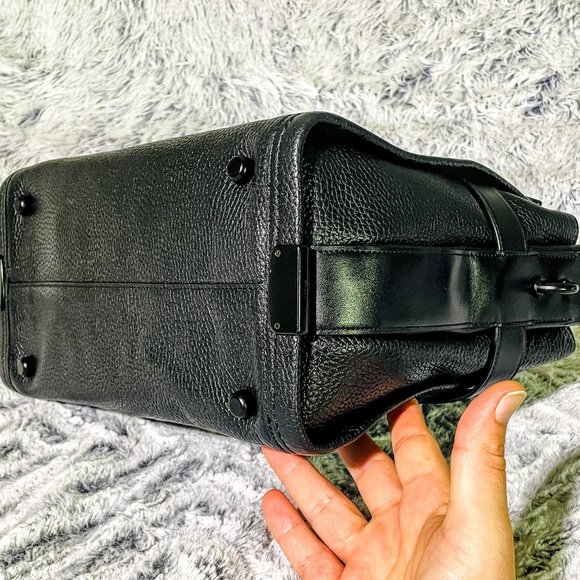 NWOT - COACH MATTE BLACK SWAGGER IN NUBUCK PEBBLE LEATHER (F34408) - Picture 6 of 12